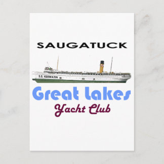 Saugatuck Douglas Michigan Yacht Club Postkarte