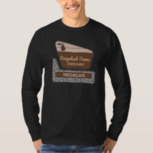Saugatuck Dunes Staat Park Michigan MI Welcome Sig T-Shirt
