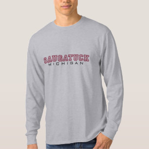 Saugatuck MI - Buchstaben T-Shirt