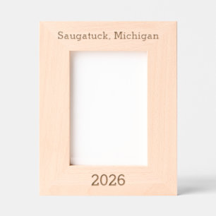 Saugatuck Michigan - Laser Gravierter Rahmen