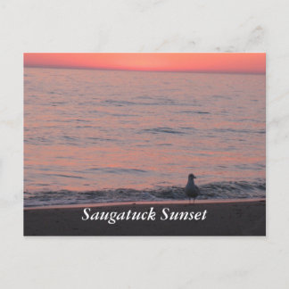 Saugatuck Sunset Postkarte