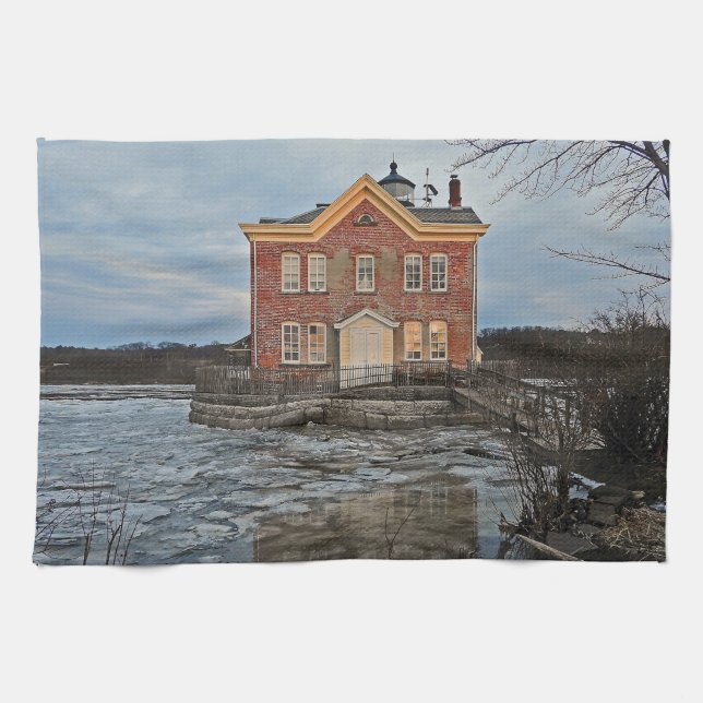 Saugerties Leuchtturm Geschirrtuch (Horizontal)