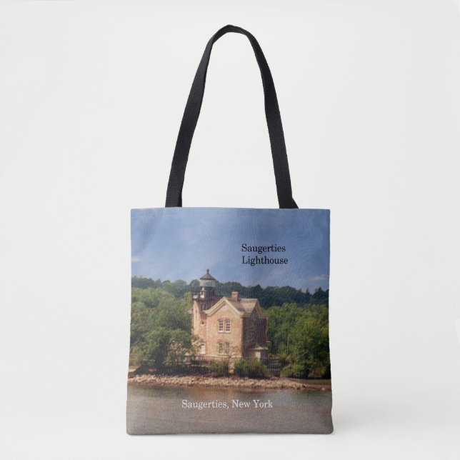 Saugerties Lighthouse auf der ganzen Tasche (Vorderseite)