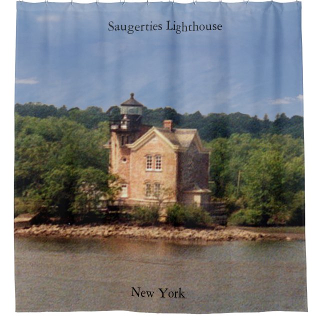 Saugerties Lighthouse Duschvorhang (Vorderseite)