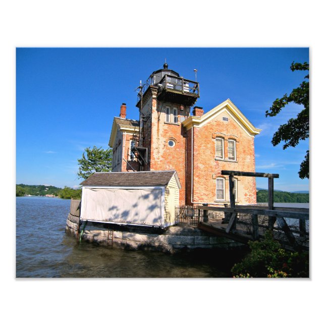 Saugerties Lighthouse, Hudson River New York Fotodruck (Vorne)