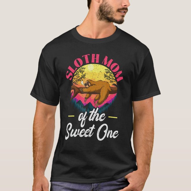 Säugetier Faules Tier Faultier Mama Mutter Langsam T-Shirt (Vorderseite)