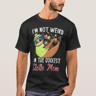 Säugetier Faules Tier Faultier Mutter Langsame Mut T-Shirt