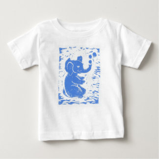 Säugling Baby Blue Elephant bläst Blasen T - Shirt
