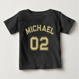 Säugling Boy Girl Name Jersey Nummer Sportwolle Baby T-shirt