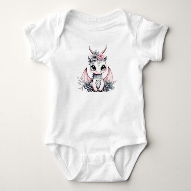 Säugling Dragon One Piece Bodysuit Baby Strampler (Vorderseite)