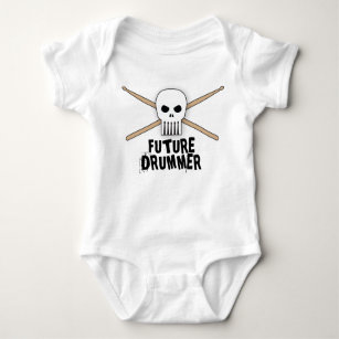 Säugling für den Drummer-Schädelrocker Baby Strampler