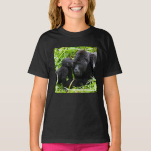 Säugling Gorilla Kisses Silverback Gorilla T-Shirt