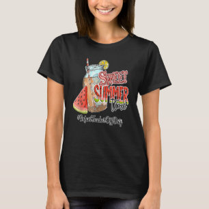 Säugling Lehrer Off Duty Sommer Break Sweet Summer T-Shirt