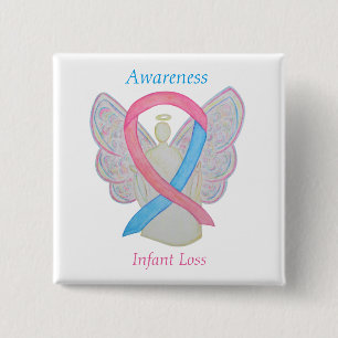 Säugling Lose Awareness Ribbon Engel Custom Art Bu Button