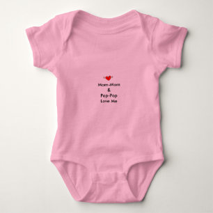 Säugling Mama-Mama u. Pop-Pop Liebe ich T - Shirt