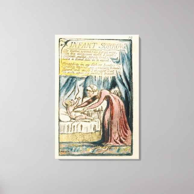 'Säugling Sorrow', Platte 39 (Bentley 48) von 'Son Leinwanddruck (Vorderseite)