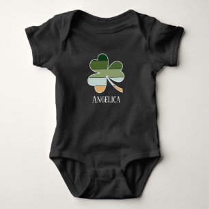 Säugling St. Patrick's Day Lucky Irish Kleeblatt Baby Strampler