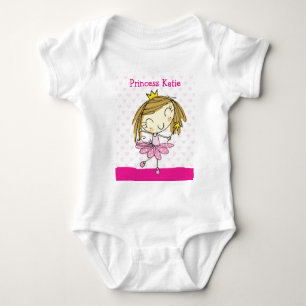 Säugling STRAMPLER in niedlichem Rosa-Prinzessin i