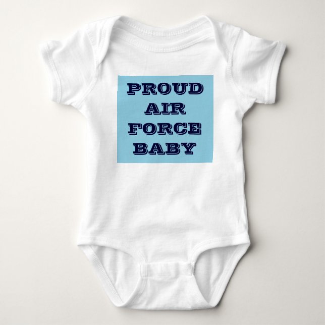 Säugling Strampler Proud Air Force Baby (Vorderseite)