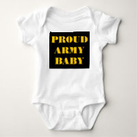 Säugling Strampler Proud Army Baby