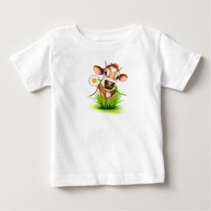 Säugling T - Shirt-Daisy Kuh Baby T-shirt