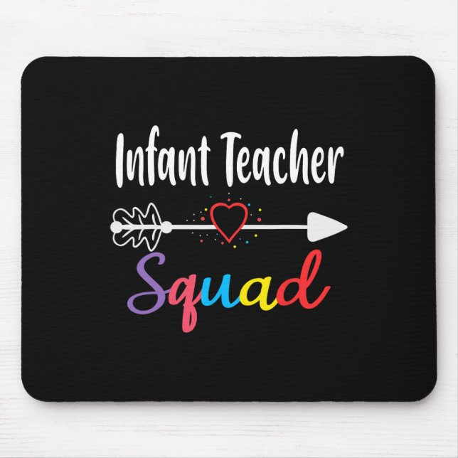 Säugling Teacher Squad Spaß zurück zum Schullehrer Mousepad (Vorne)