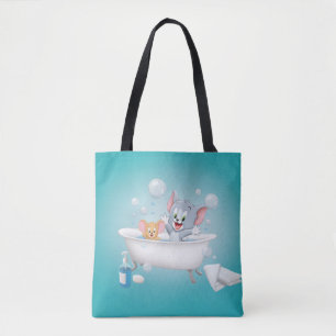 Säugling Tom und Jerry machen einen Bath