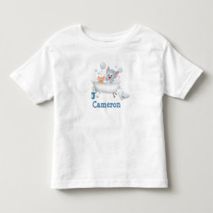 Säugling Tom und Jerry machen einen Bath Kleinkind T-shirt
