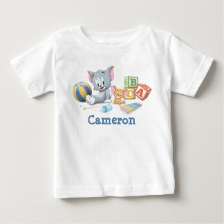 Säugling Tom und Jerry spielen mit Spielzeug Baby T-shirt