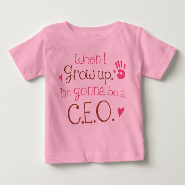 Säuglings-Baby-T - Shirt CEOs (Zukunft) (Vorderseite)