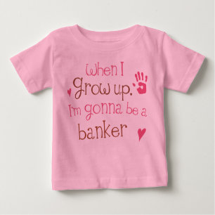 Säuglings-Baby-T - Shirt des Banker-(Zukunft)