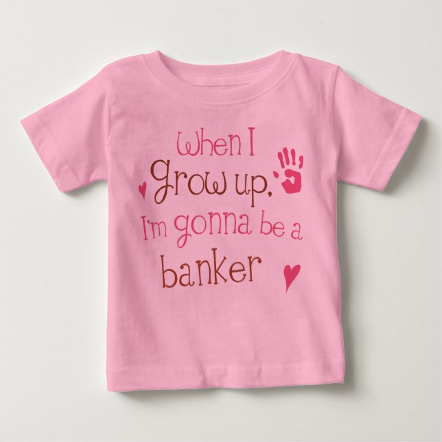 Säuglings-Baby-T - Shirt des Banker-(Zukunft) (Vorderseite)