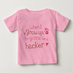 Säuglings-Baby-T - Shirt des Hacker-(Zukunft)