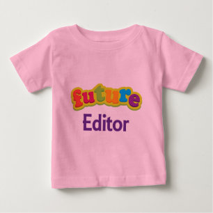 Säuglings-Baby-T - Shirt des Herausgeber-(Zukunft)