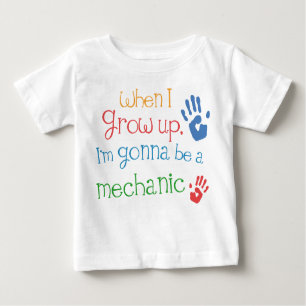Säuglings-Baby-T - Shirt des Mechaniker-(Zukunft)