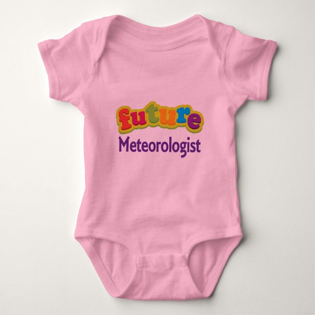 Säuglings-Baby-T - Shirt des Meteorologe-(Zukunft) (Vorderseite)