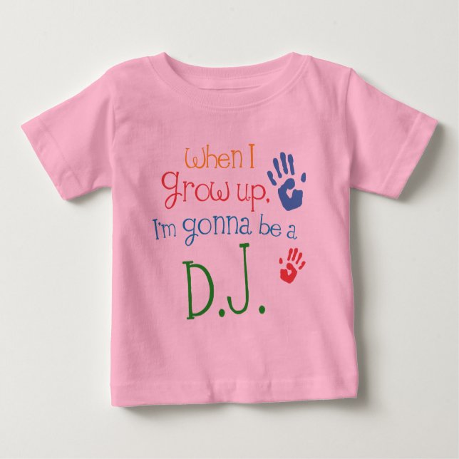 Säuglings-Baby-T - Shirt DJ (Zukunft) (Vorderseite)