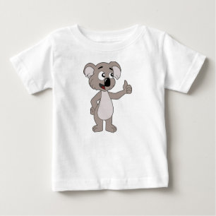 Säuglings-T-Shirt mit Koala-Bär-Cartoon Baby T-shirt