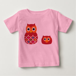 Säuglings-T - Shirt, Rosa, ROTE EULEN Baby T-shirt