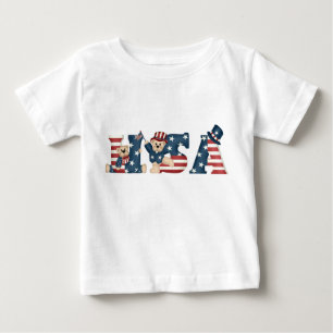 Säuglings USA Teddy Bears T - Shirt
