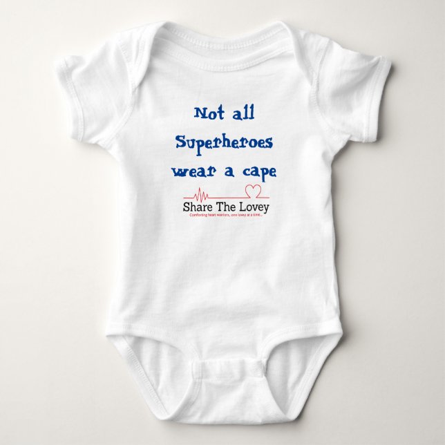 Säuglingsuperhero-Shirt Baby Strampler (Vorderseite)