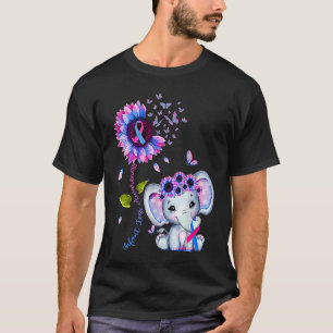Säuglingsverlust-Bewusstsein Rosa Und Blau Hippie  T-Shirt