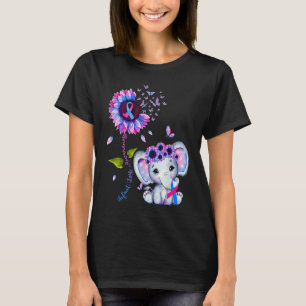 Säuglingsverlust-Bewusstsein Rosa Und Blau Hippie  T-Shirt