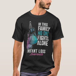 Säuglingsverlust-Bewusstseinsmonats-Handschuhe Ros T-Shirt