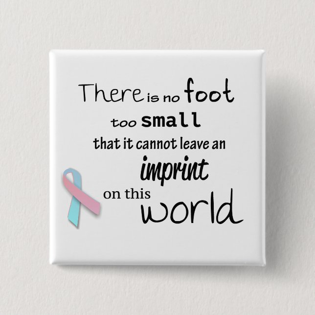 Säuglingsverlustbewusstseins-Quadratknopf Button (Vorderseite)