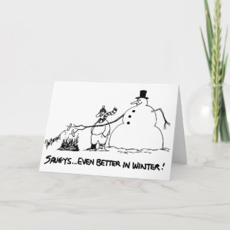 Saugy Weihnachtskarten Feiertagskarte