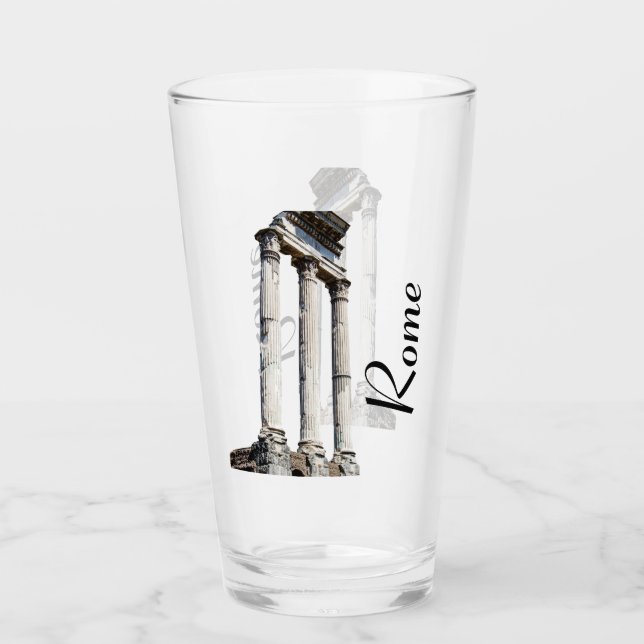 Säulen aus antiken Steinen Glas (Vorderseite)