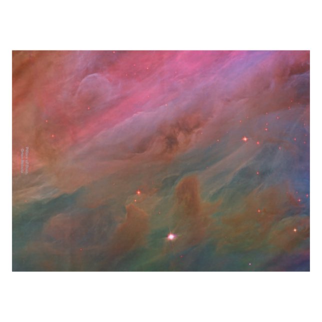 Säulen aus Staub, Teleskop des Orion-Nebels Tischdecke (Vorderseite (Horizontal))