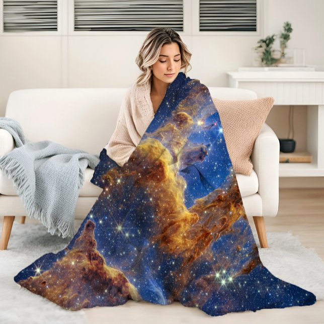 Säulen der Schöpfung James Webb Hi-Res 2022 Fleecedecke (Von Creator hochgeladen)