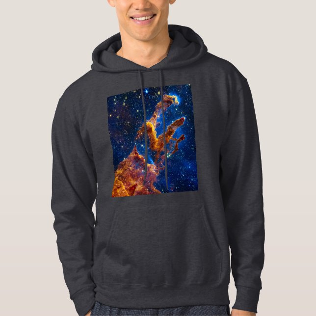 Säulen der Schöpfung - James Webb NIRCam Astronomi Hoodie (Vorderseite)
